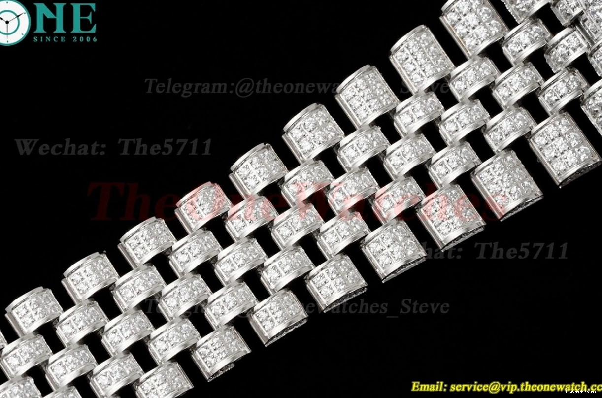 Diamonds A2824 SS GMF Datejust 41mm 904L SS Full Dia Stk 0223